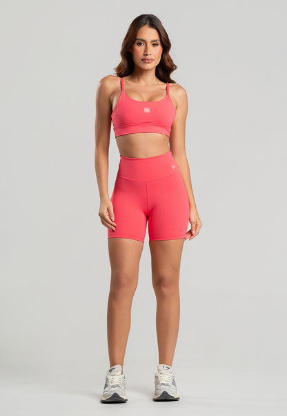 Conjunto Short + Top Basic Rosa