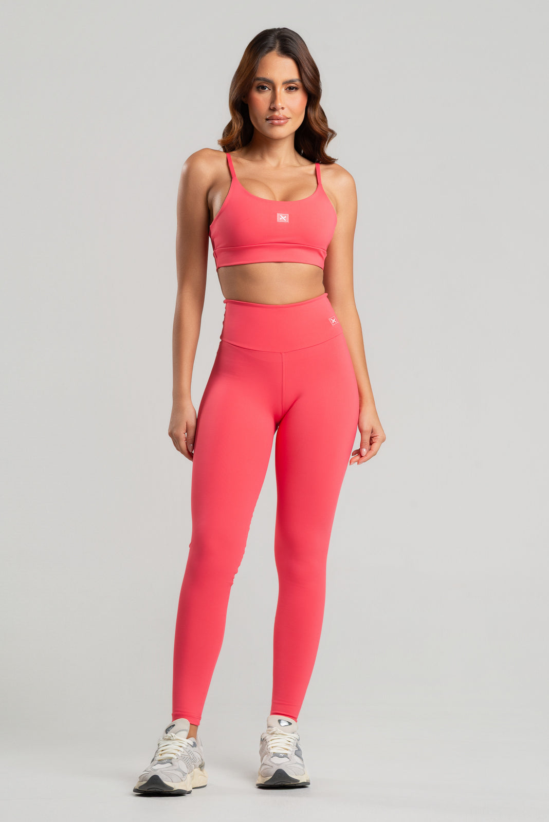 Conjunto Legging + Top Basic Rosa Chiclete
