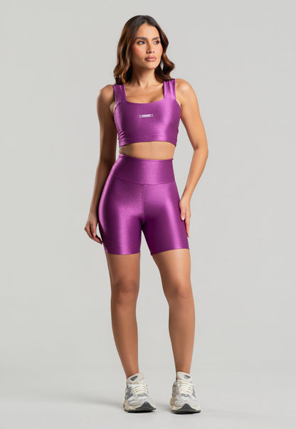 Conjunto Short +Top Bright Roxo