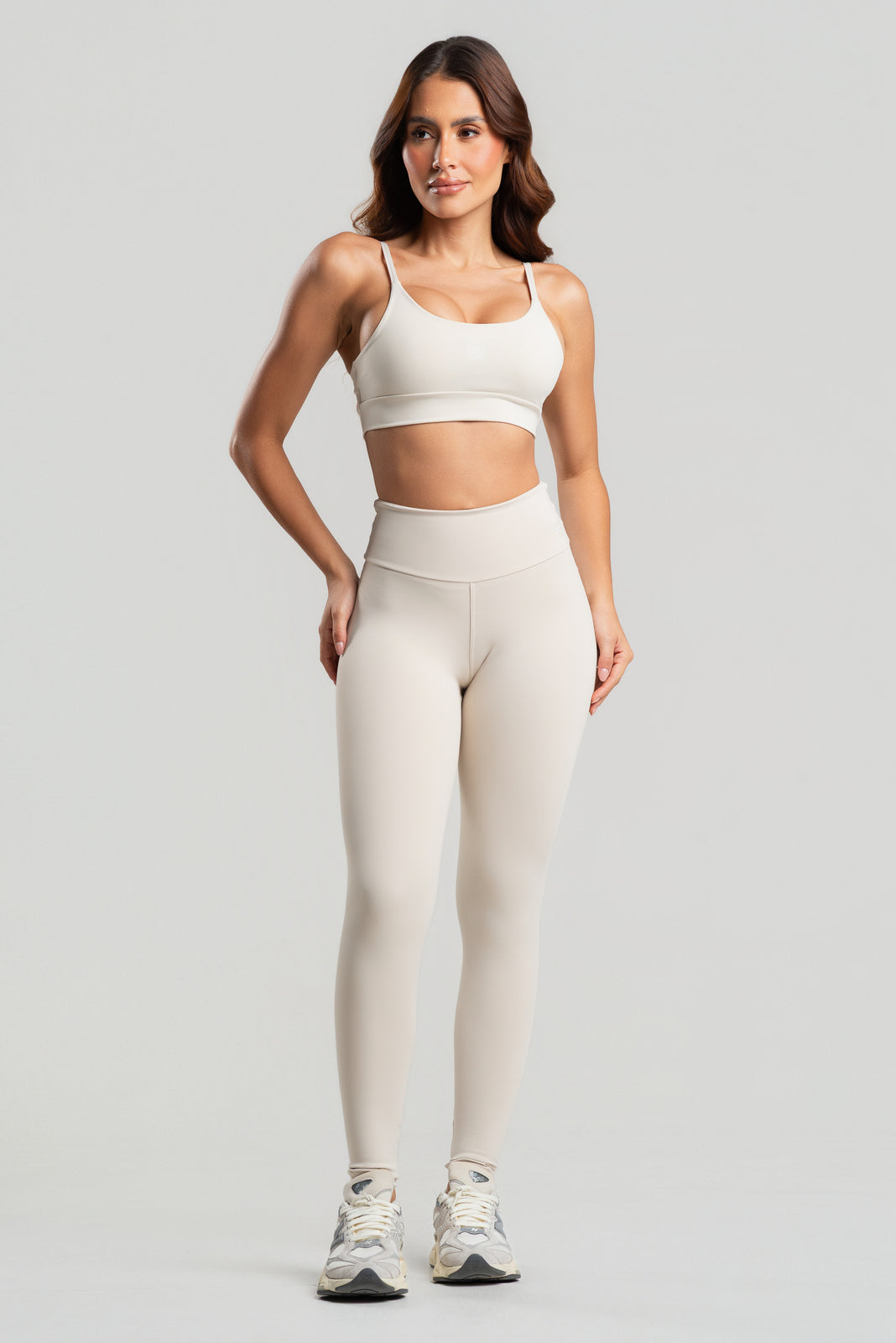 Conjunto Legging + Top Basic Off White