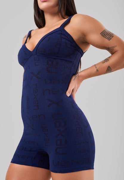 Macaquinho Reflexo Azul Marinho