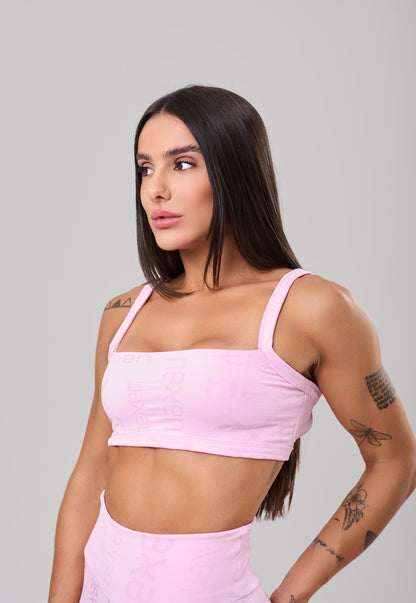 Top Costas Abertas Reflexo Rosa