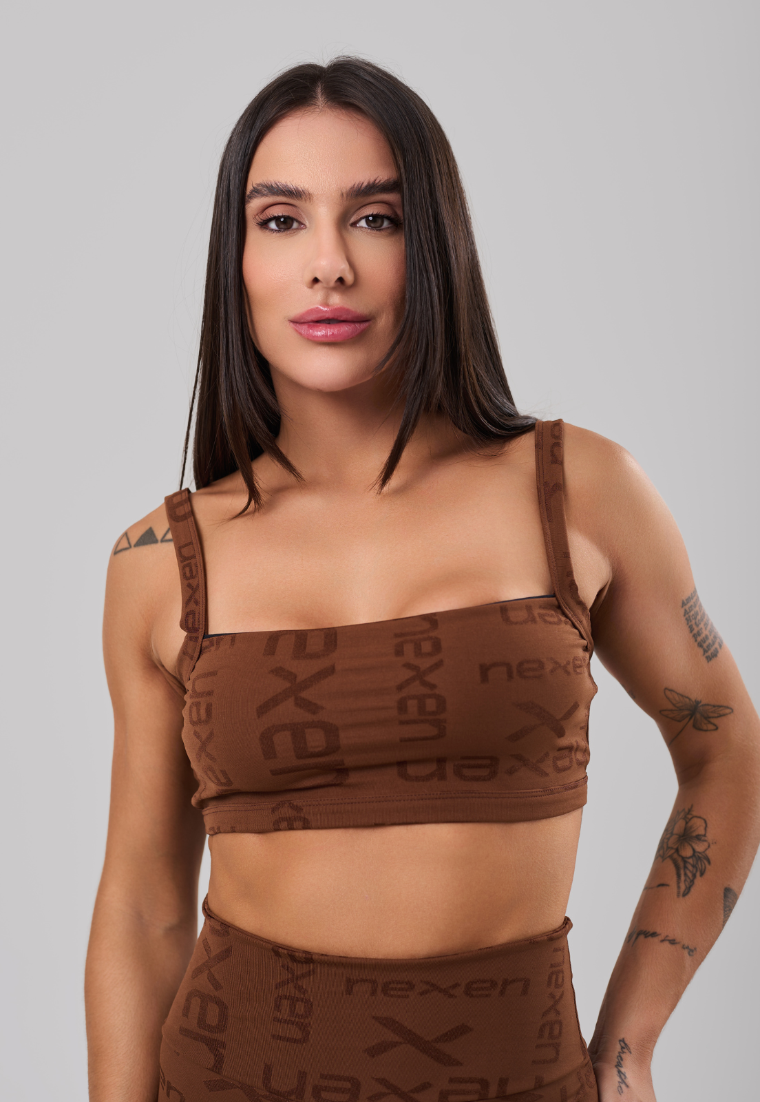 Top Clássico Reflexo Cacau