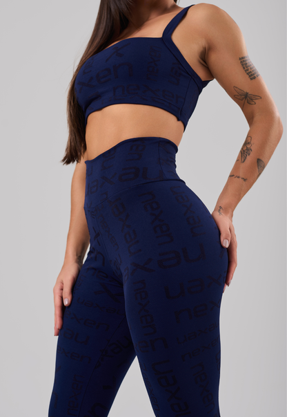 Legging Reflexo Azul Marinho