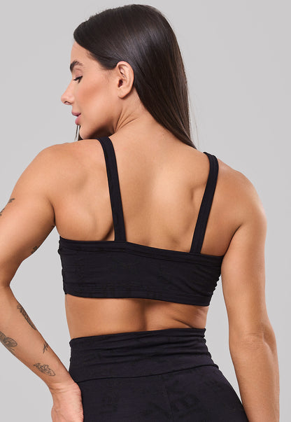 Top Clássico Reflexo Preto