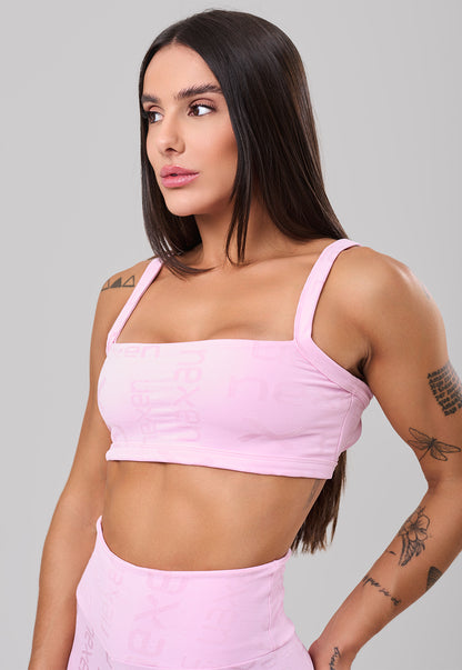 Conjunto Top + Legging Reflexo Rosa