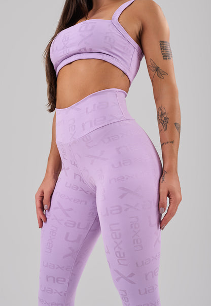 Conjunto Top + Legging Reflexo Lilás