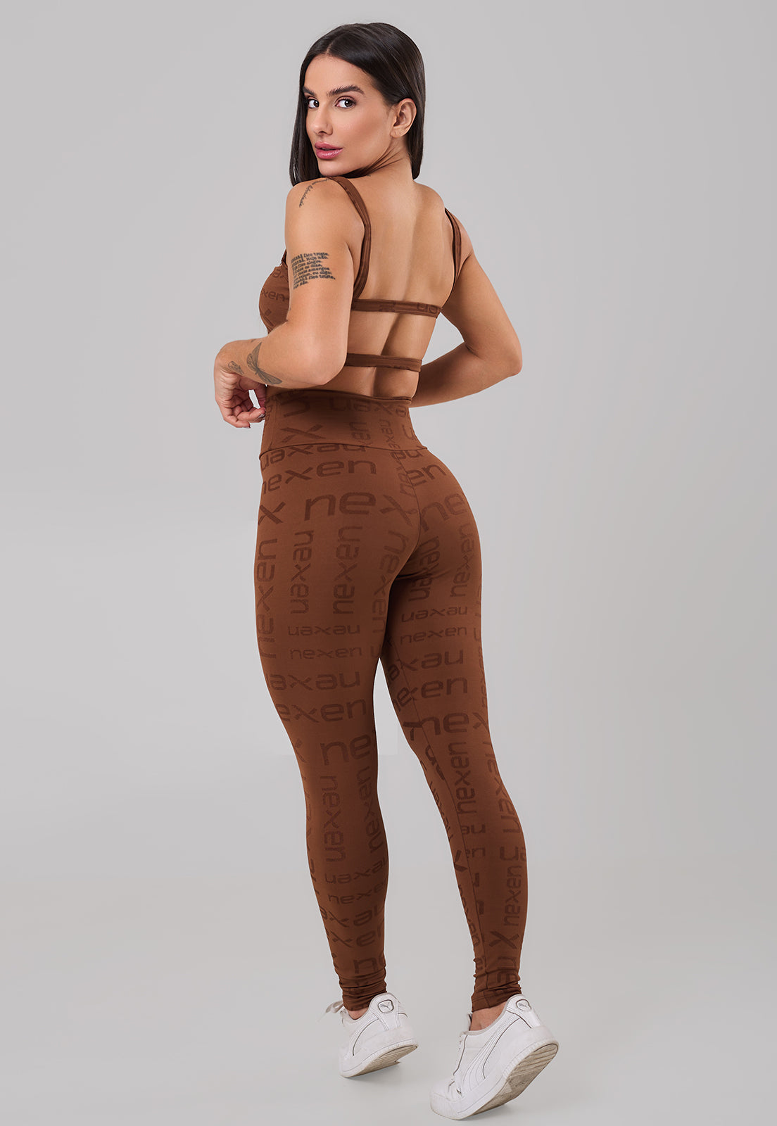 Conjunto Top + Legging Reflexo Cacau