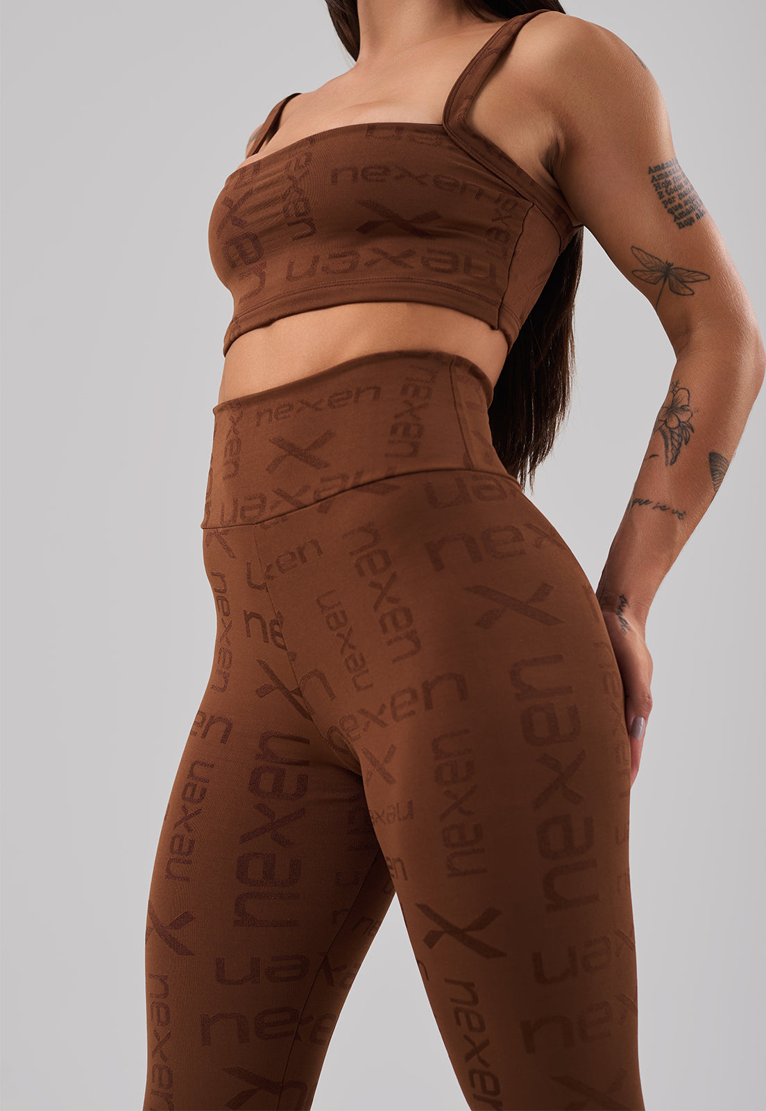 Conjunto Top + Legging Reflexo Cacau