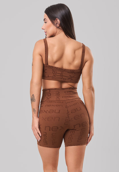 Conjunto Top + Short Reflexo Cacau