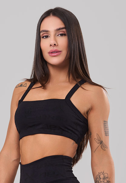 Top Clássico Reflexo Preto