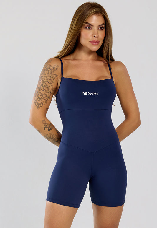 Macaquinho Tank Azul Marinho Poliamida