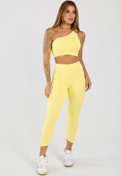 Conjunto Legging e Top Lily Amarelo Manteiga