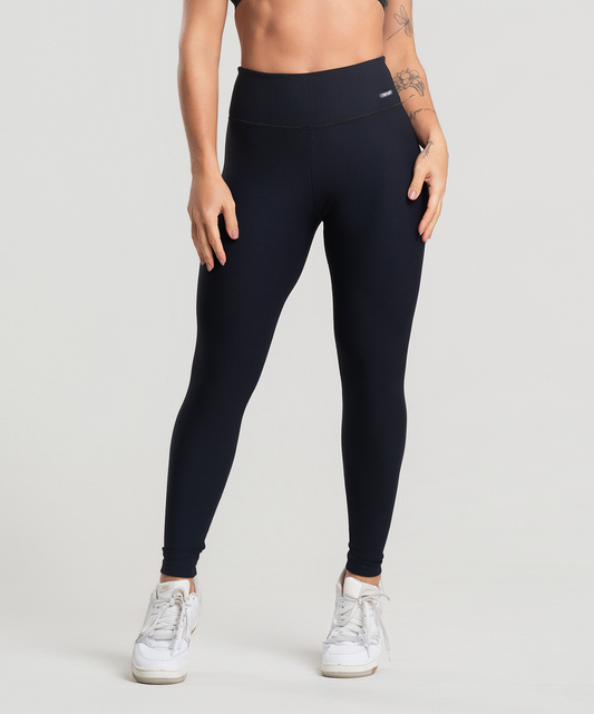 Legging Canelado Preto