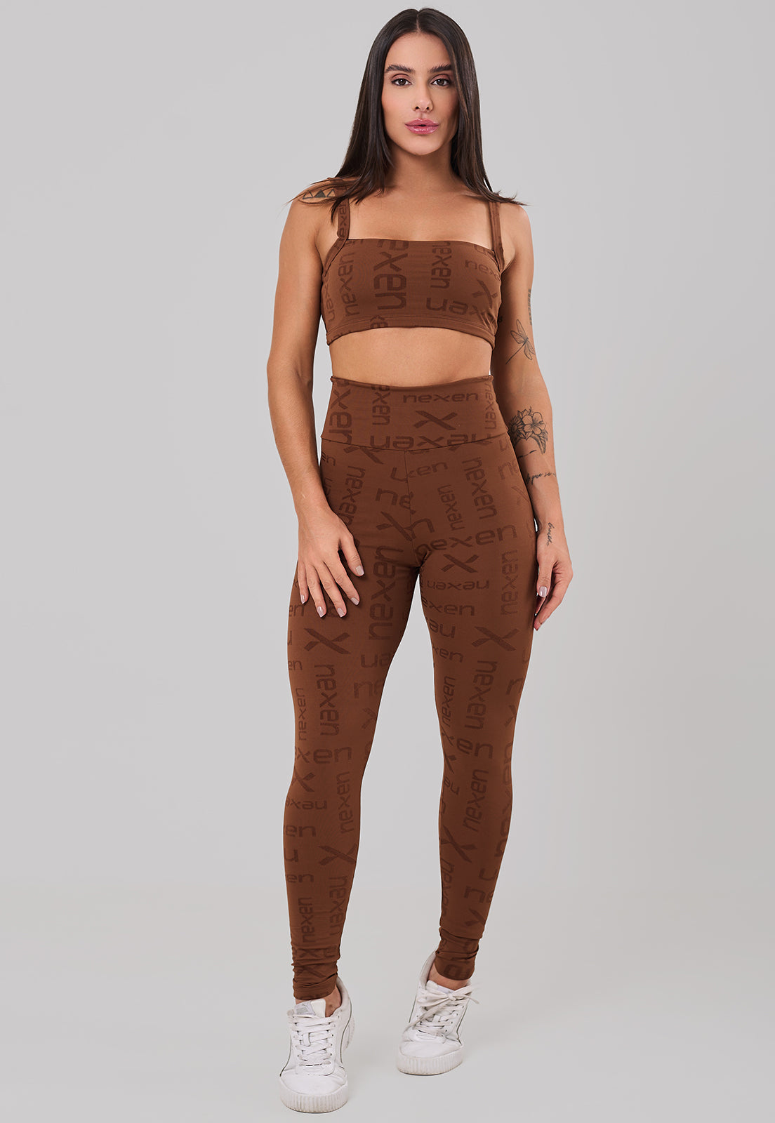 Conjunto Top + Legging Reflexo Cacau