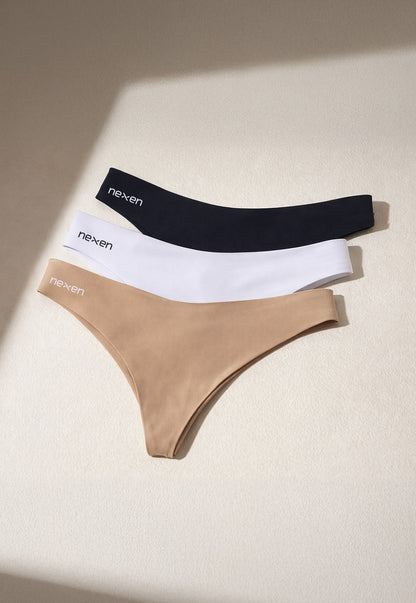 Trio de Calcinhas Sem Costura Conforto 3 Peças