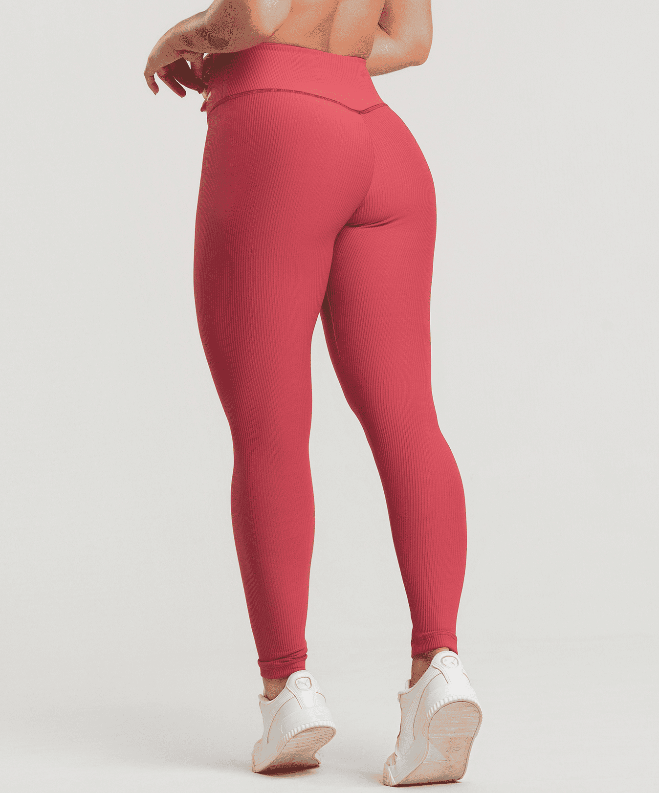 Legging Canelado Cereja