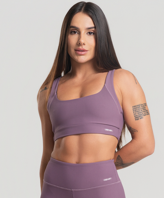 Top Cruzado Canelado Satin
