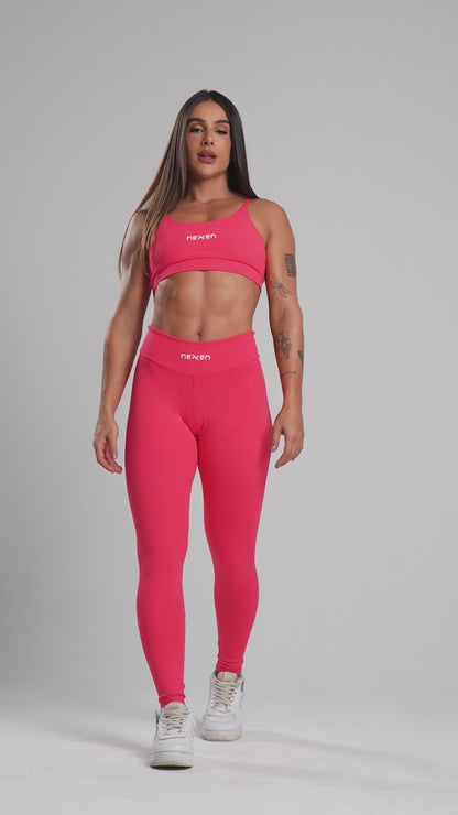 Legging Tank Rosa Poliamida