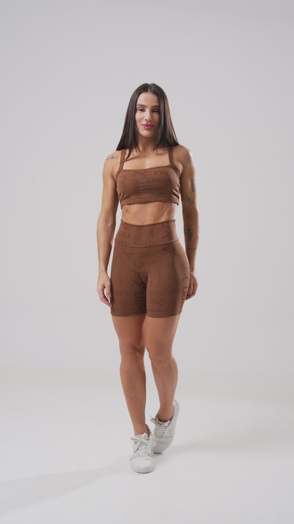 Conjunto Top + Short Reflexo Cacau