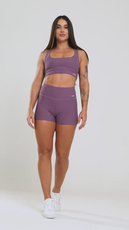 Short Canelado Satin