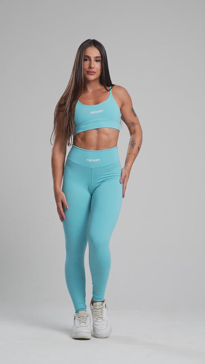 Legging Tank Azul Poliamida