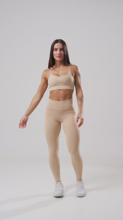 Conjunto Legging + Top Basic Nude