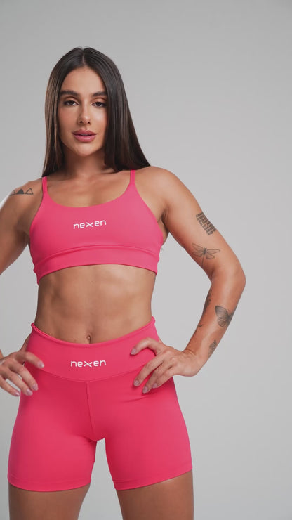Short Tank Rosa Poliamida