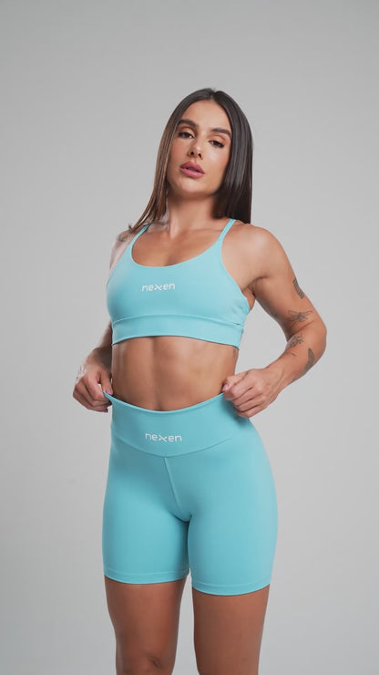 Short Tank Azul Poliamida