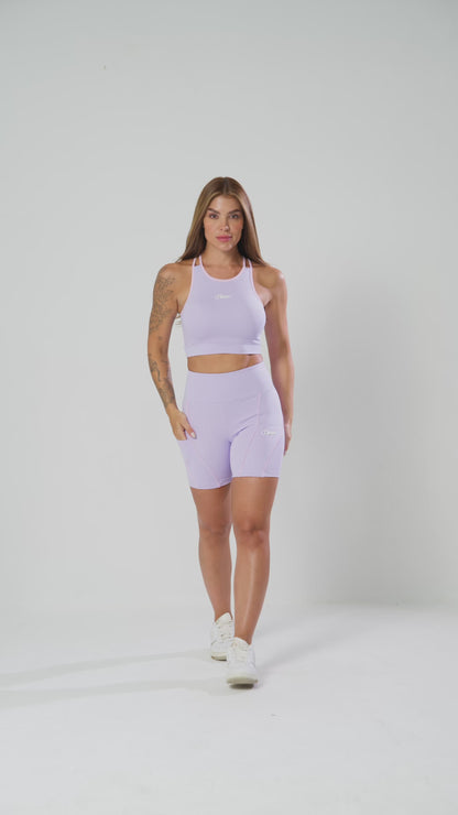 Conjunto Short e Top Flora Lilàs