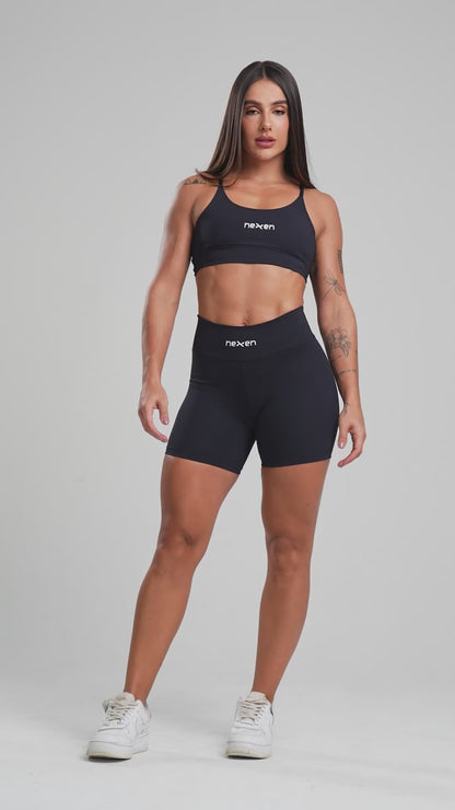 Short Tank Preto Poliamida