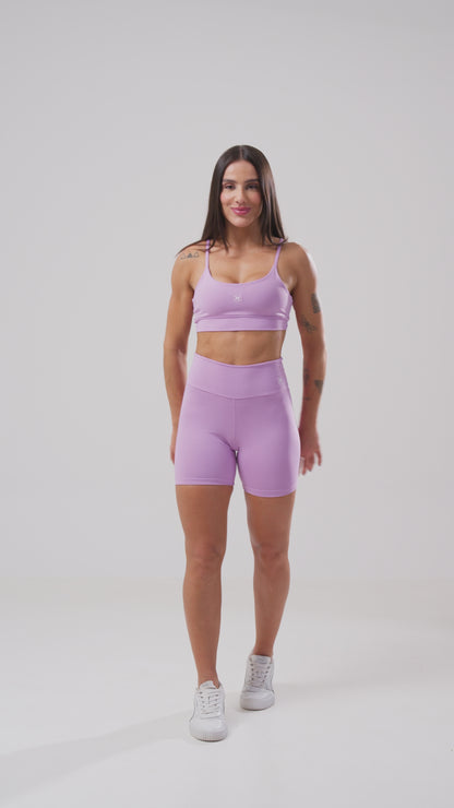 Conjunto Short + Top Basic Lavanda