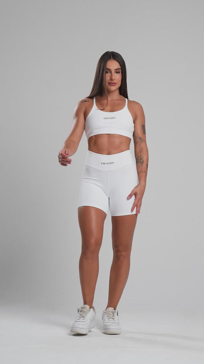 Short Tank Branco Poliamida