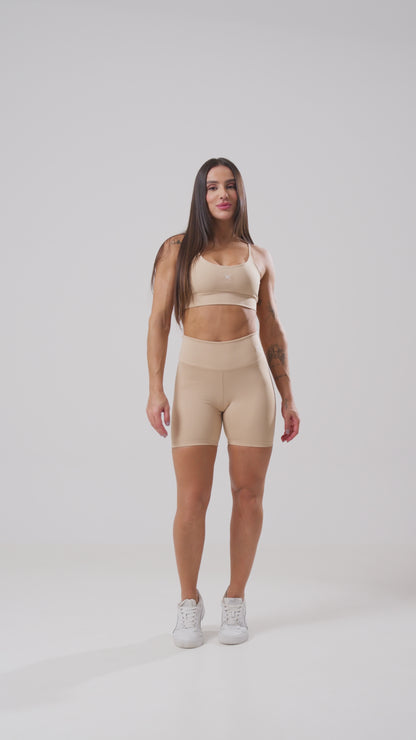 Conjunto Short + Top Basic Nude