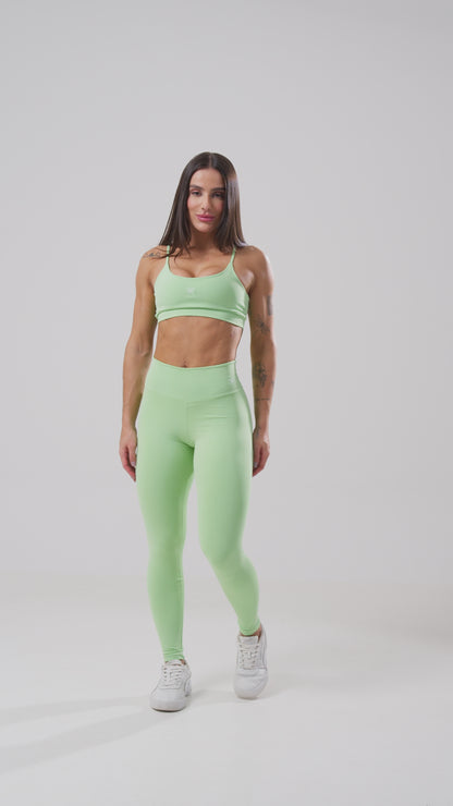 Conjunto Legging + Top Basic Verde Menta