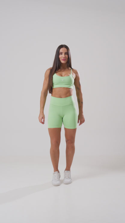 Conjunto Short + Top Basic Verde Menta