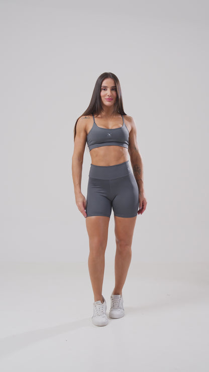 Conjunto Short + Top Basic Grafite