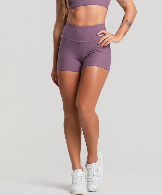 Short Canelado Satin
