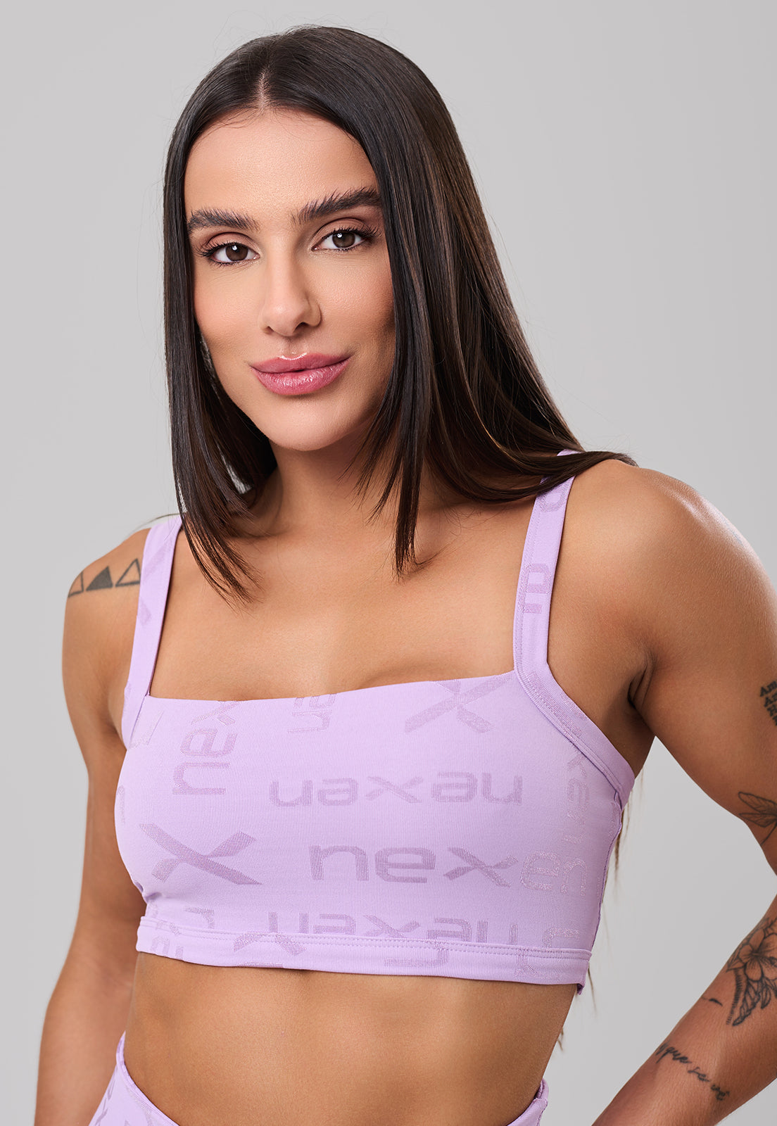 Top Clássico Reflexo Lilás